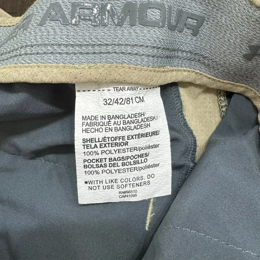 Under Armour Men’s Tan Heatgear Loose Chino Shorts Size 32